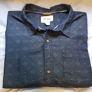 Urban Outfitters Koto Mens Button Down Pocket XL
